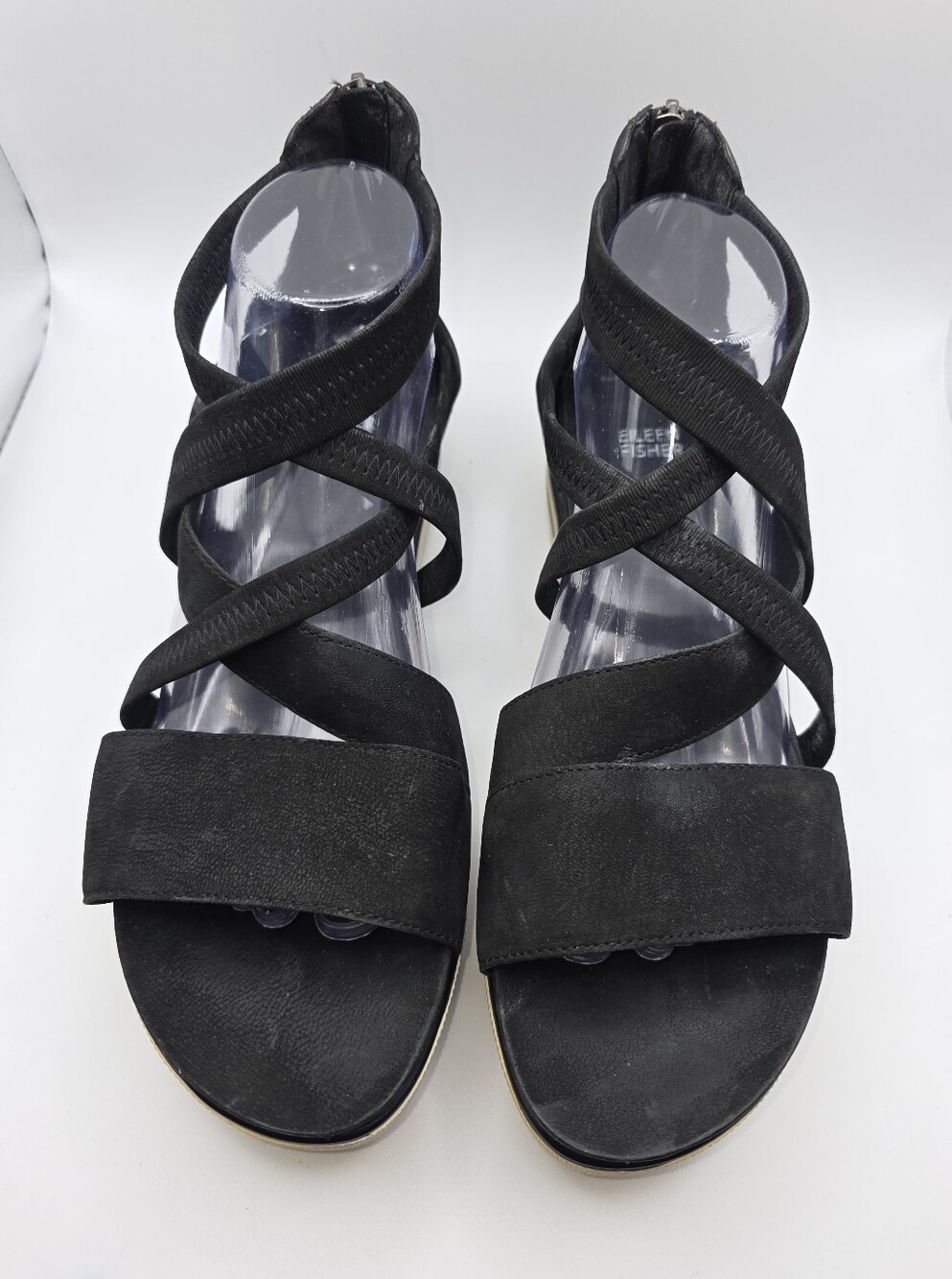Eileen Fisher Tumbled Nubuck Leather Sandal (size 11)